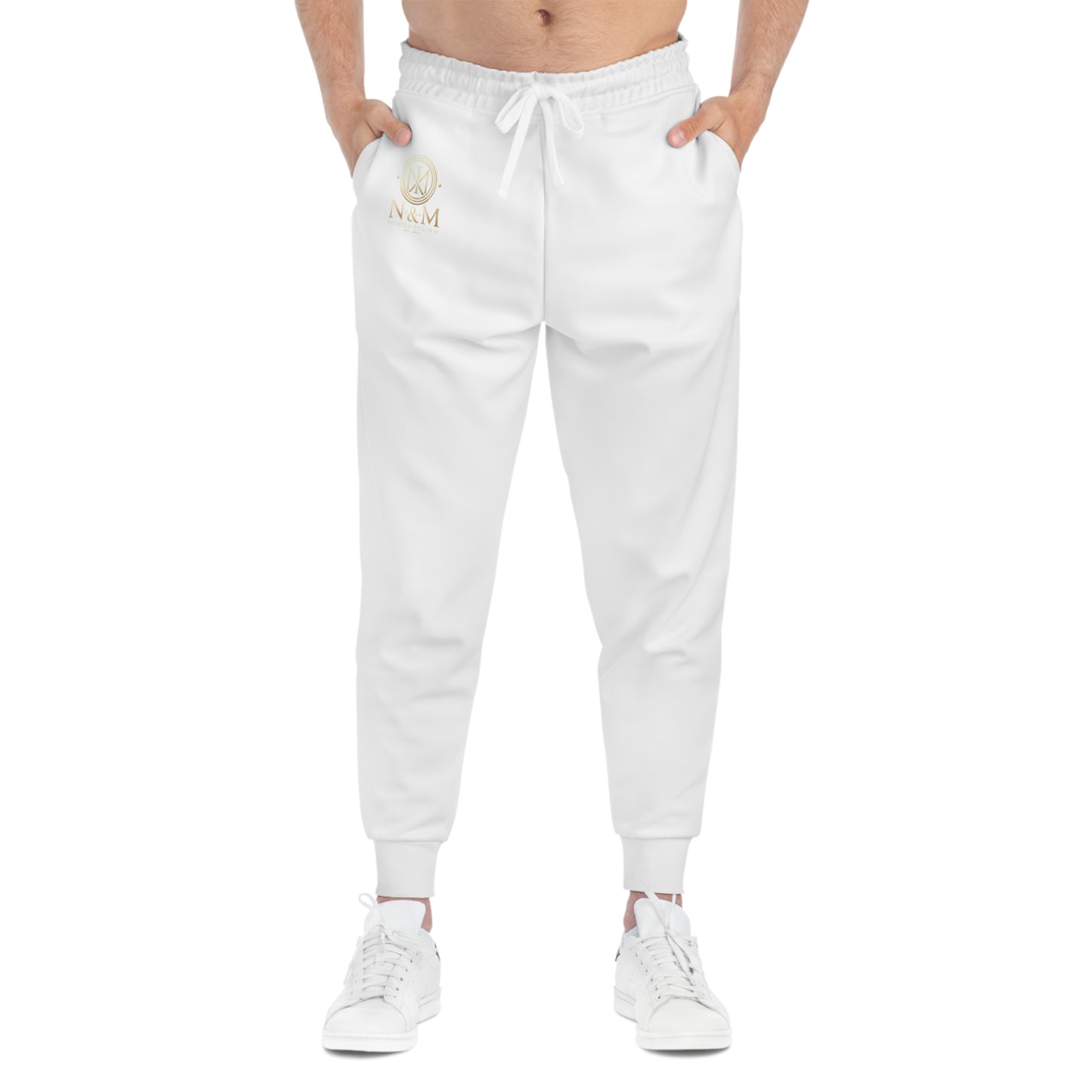 Luxury White Athletic Joggers for Comfort & Style